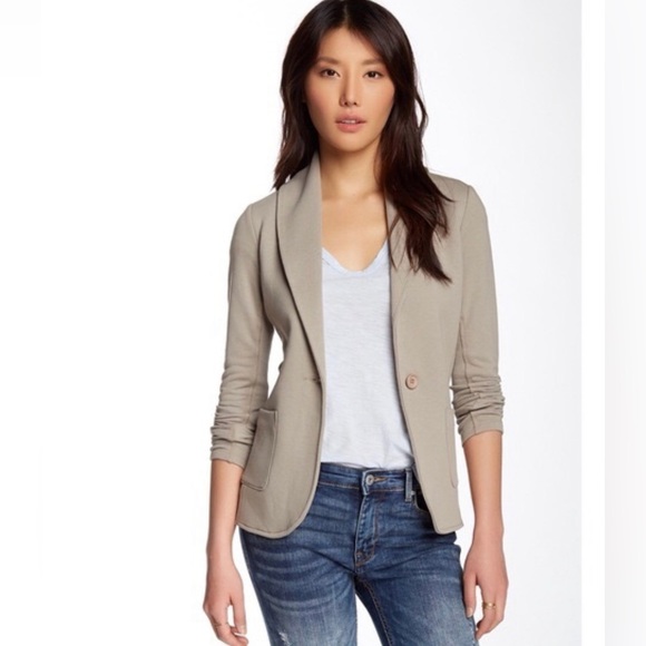 James Perse Jackets & Blazers - James Perse Estilo Taupe Shawl Collar Blazer
